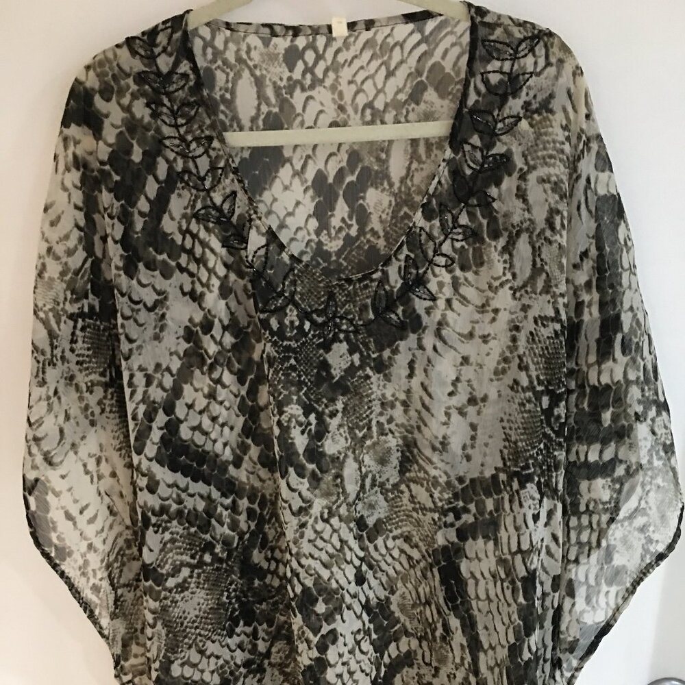 Beaded Swimsuit coverup